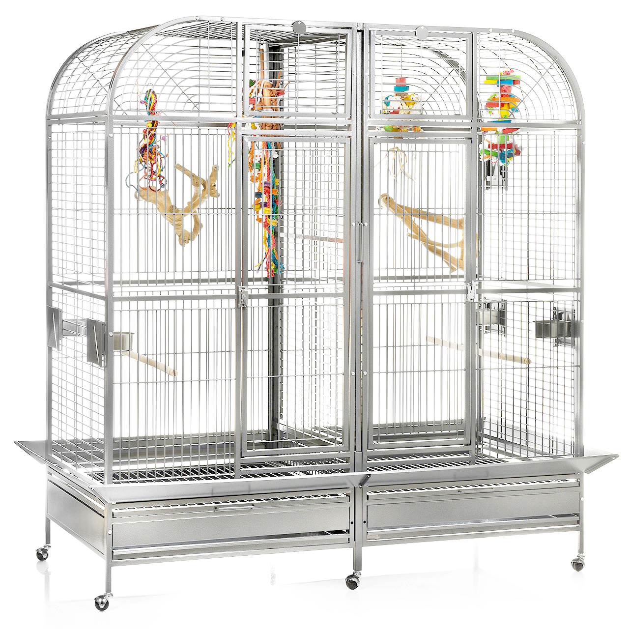 Piilani Plantation™ Extra Large Double Bird Cage With Divider